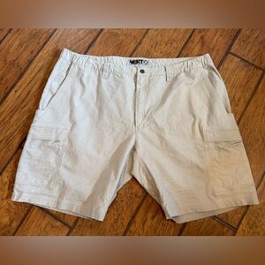 Vertx khaki cargo tech shorts men’s 44 waist (tag 48) tan beige stretch active